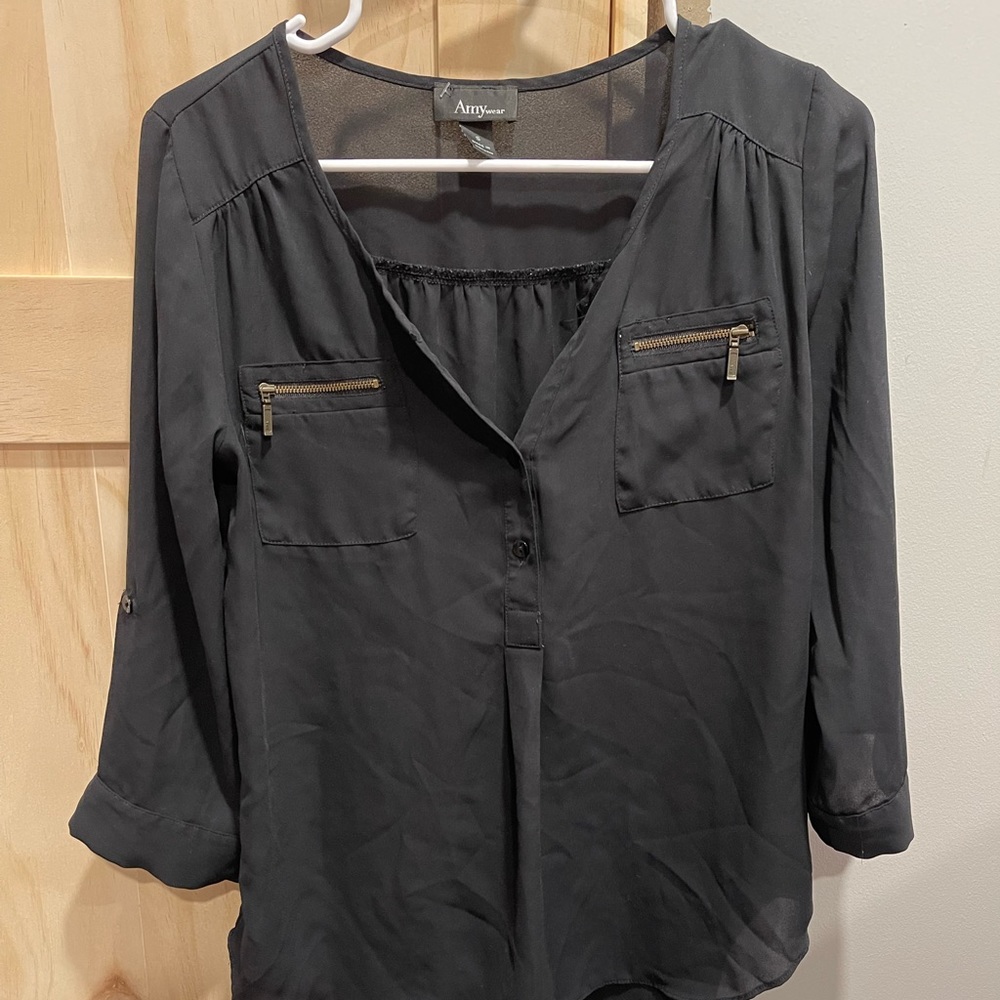 Black dress shirt